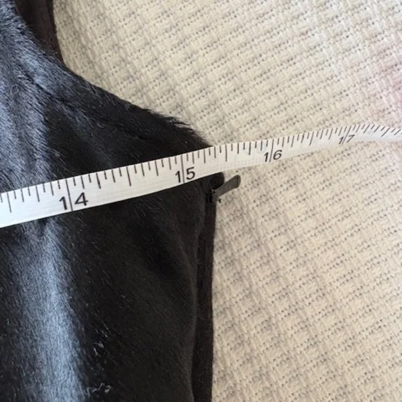 THEORY Etia Calf Hair Yoke Top - Picture 6 of 6